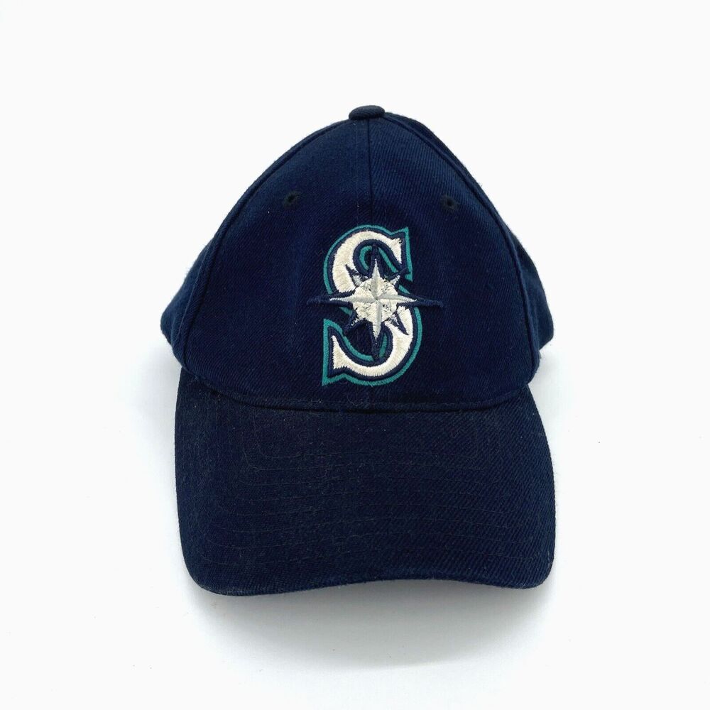 Vintage Seattle Mariners Snapback Hat MLB Baseball Blue Grey Puma Athletic